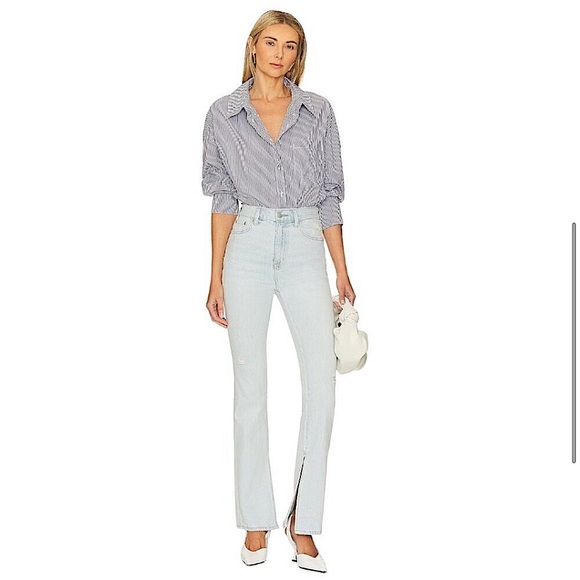 Pistola High Rise Jean Straight leg Side Split Light Blue Women’s 26 - Picture 1 of 13